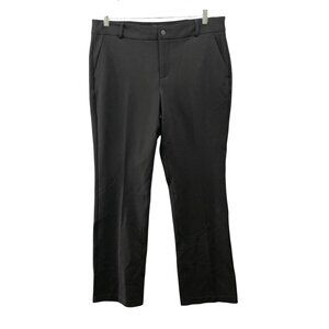 NYDJ Sculp Her Marilyn Straight Pants Womens 14P Black Ponte Knit Trouser